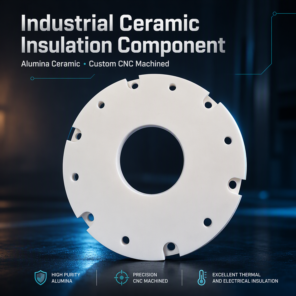 Alumina Ceramic Flange Plate Perforated Ceramic Flange Multi-hole Ceramic Mounting Ring Alumina Ceramic Flange Gasket