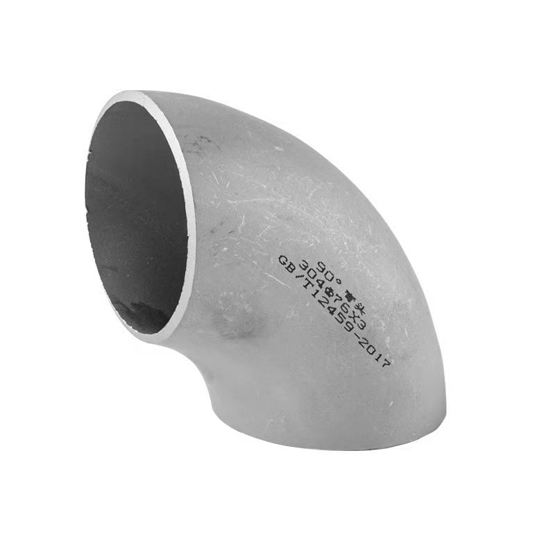 Butt Welding Aluminum Pipe Fittings Seamless Sch80s Aluminium Alloy 90 Degree Long Radius Pipe Elbow