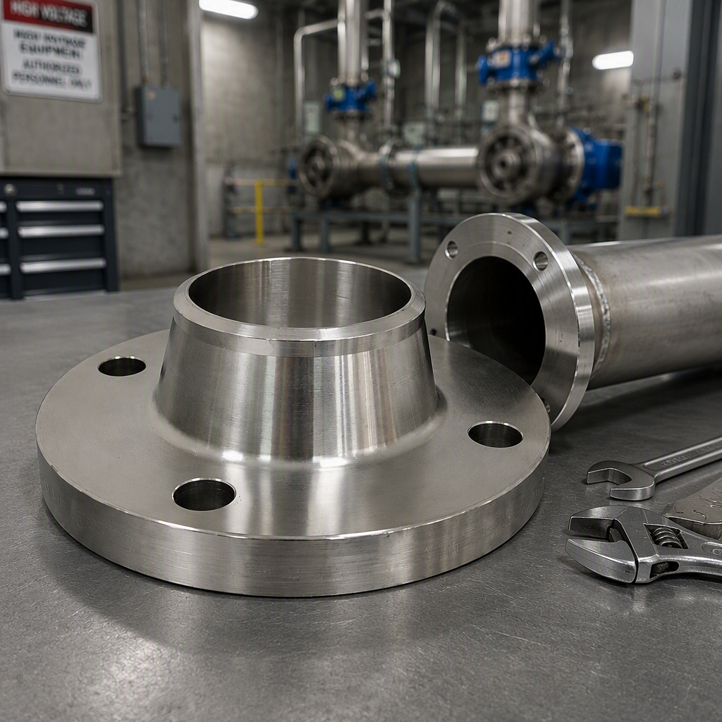 Stainless Steel Weld Neck Flange DN40 RF ANSI B16.5 Class 150 Pipeline Connection