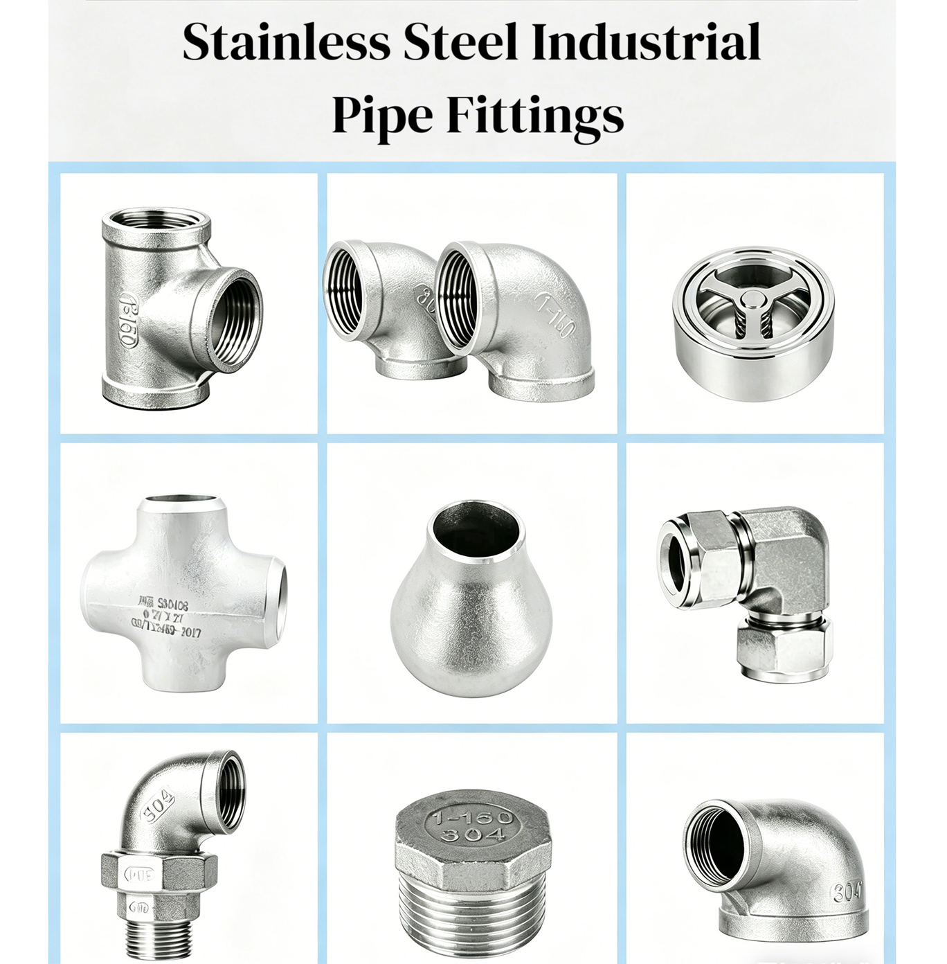 SS316 SS304 Female Half Coupling 150lb BSPT Thread Half Coupling Seamless Weld on Threaded Half Coupling