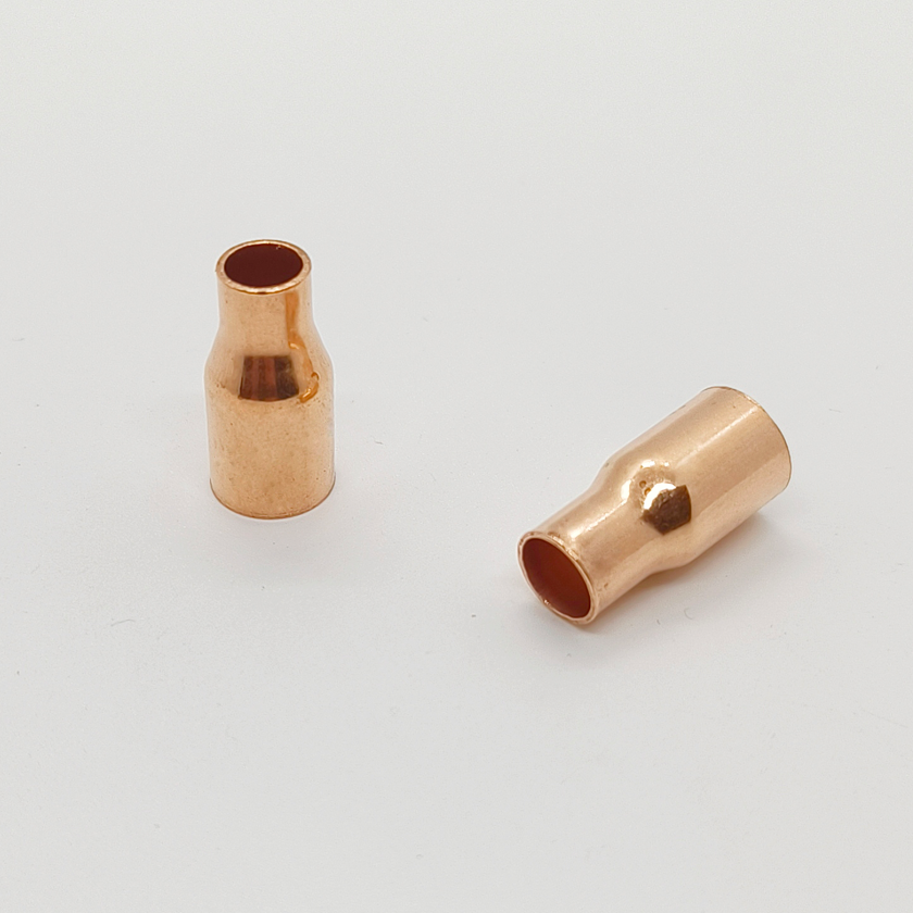 Copper Reducer Coupling Socket Weld High Pressure Chemical/Corrosion/UV Resistant Refrigeration Grade Pipe Fitting Polished