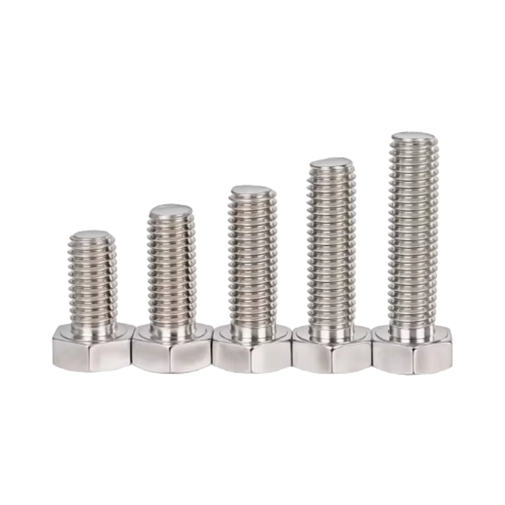 Imperial 5/16" Full Thread Hex Bolts 304 Stainless Steel Silvery Hexagon Head Class 10.9 &amp; 12.9 Grade Plain Finish Custom Sizes