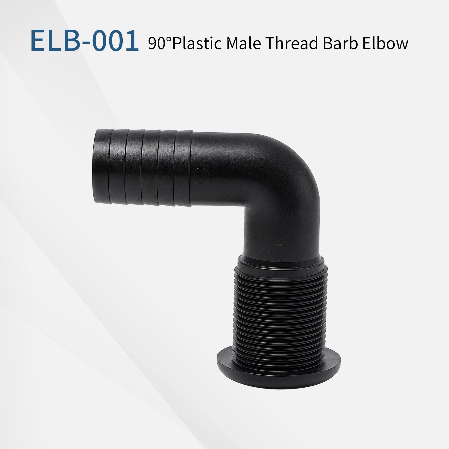 Black Nylon Elbow 3/4NPT Male Thread to 3/4" Hose Connector Threaded Pipe Elbow Barb Fittings