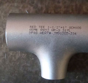 ASME B16.9 Reducing Tee