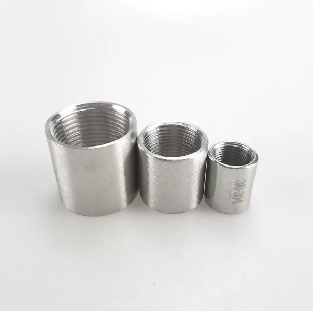 Stainless Steel Pipe Coupling 304 316L Female Threaded Coupling BSP NPT ISO CE SGS Factory Direct