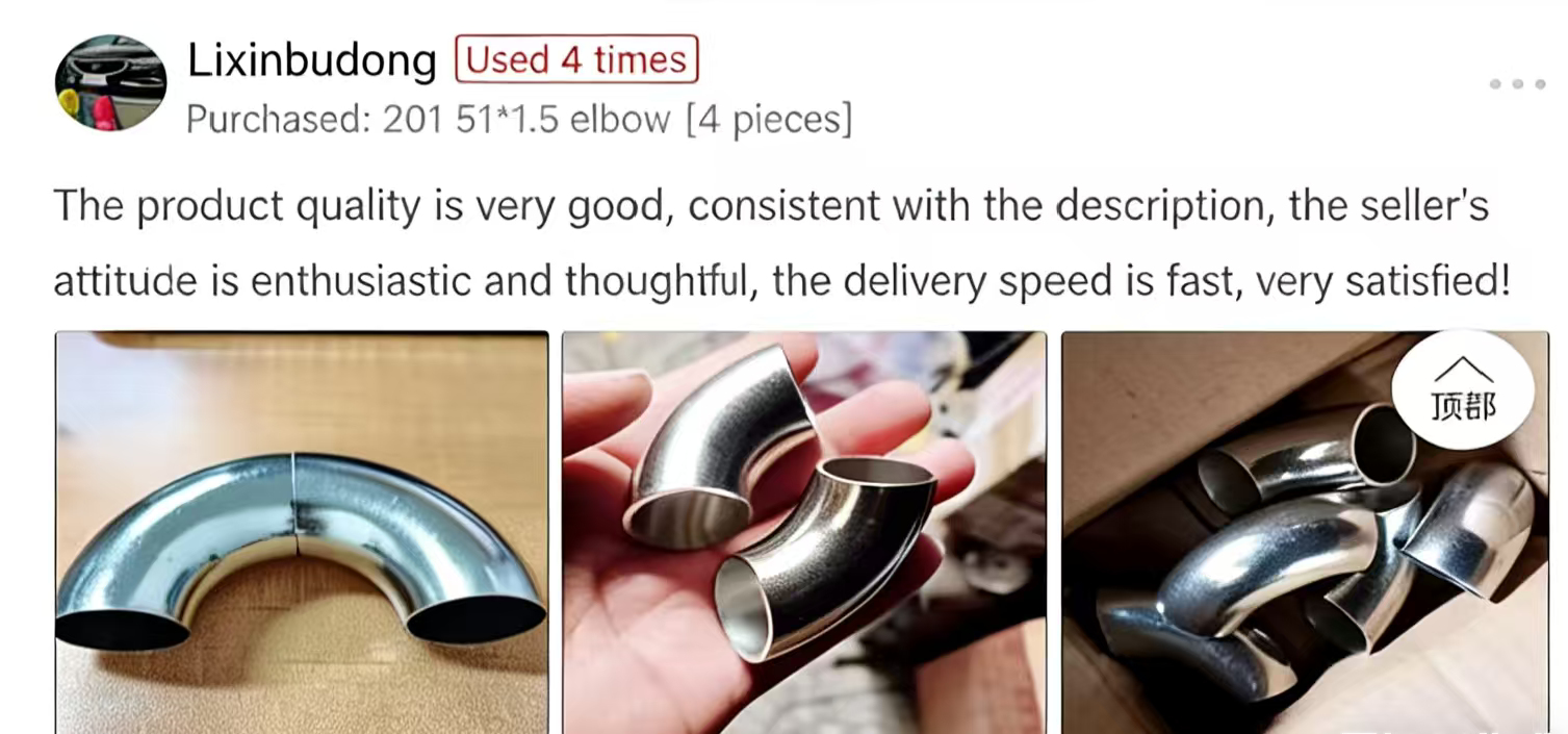 Food Grade Sanitary Stainless Steel 304/316L Forged Low Pressure Smooth Tri-clamp Weld 90 45 Degree Elbow Pipe Fittings 3-Year
