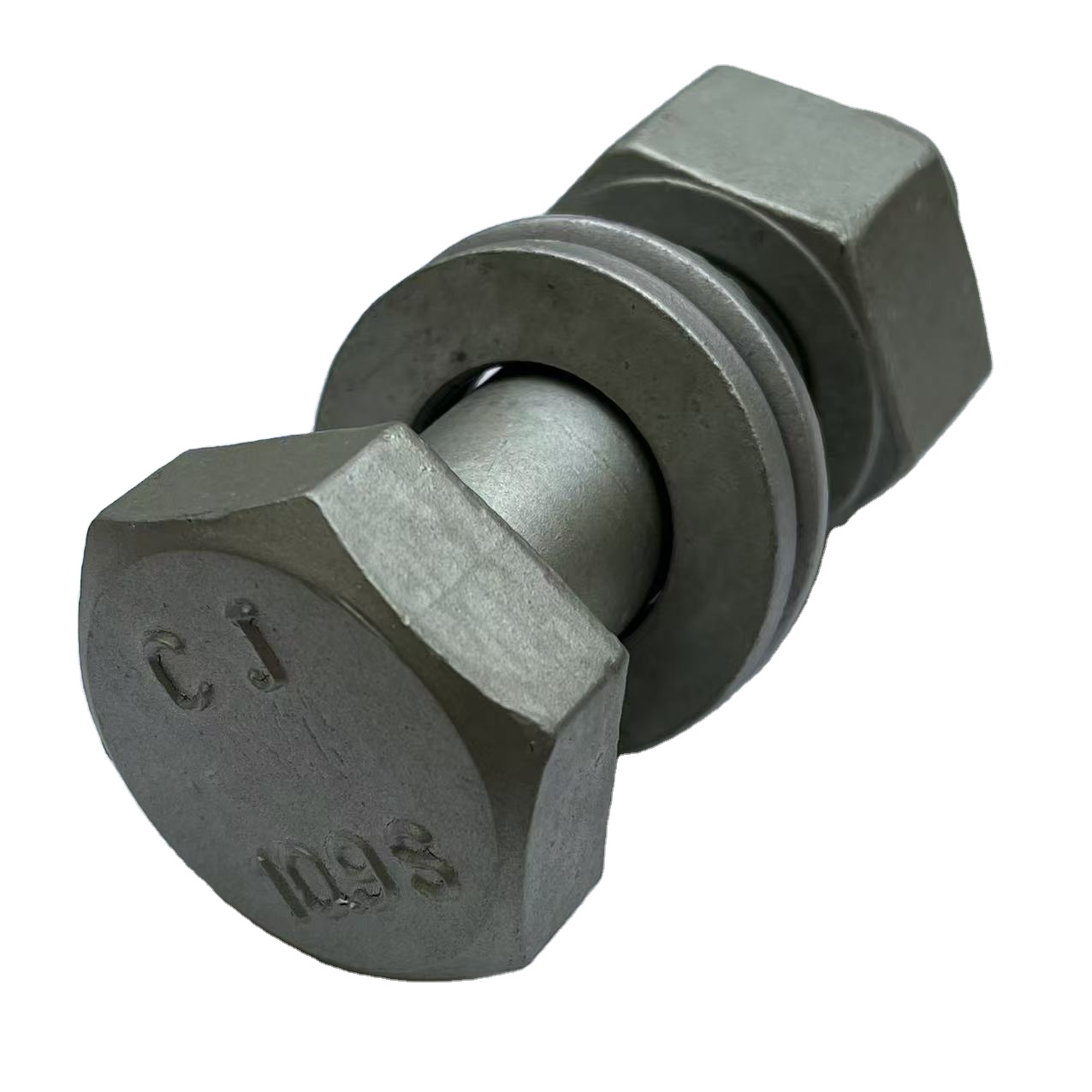 M8x1.25 DIN 933 Class 8.8 & 10.9 Zinc Plated Stainless Steel 304 Full Thread Hex Head Bolts with Washers & Nut Changjin Brand