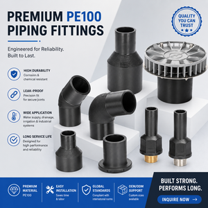 110mm PE100 HDPE Butt Fusion 45 Degree Elbow