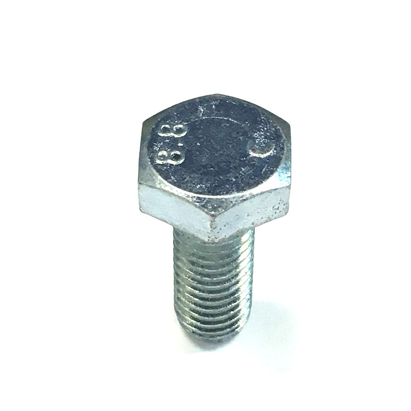 Galvanized/Plain Steel Hex Bolts DIN933 M4-M24 8.8 Grade for Door & Roof Applications