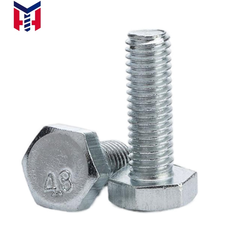 High Strength Zinc Plated/Plain Carbon Steel/Stainless Steel Hex Bolt Full Thread / Partial Thread Customizable DIN Standard