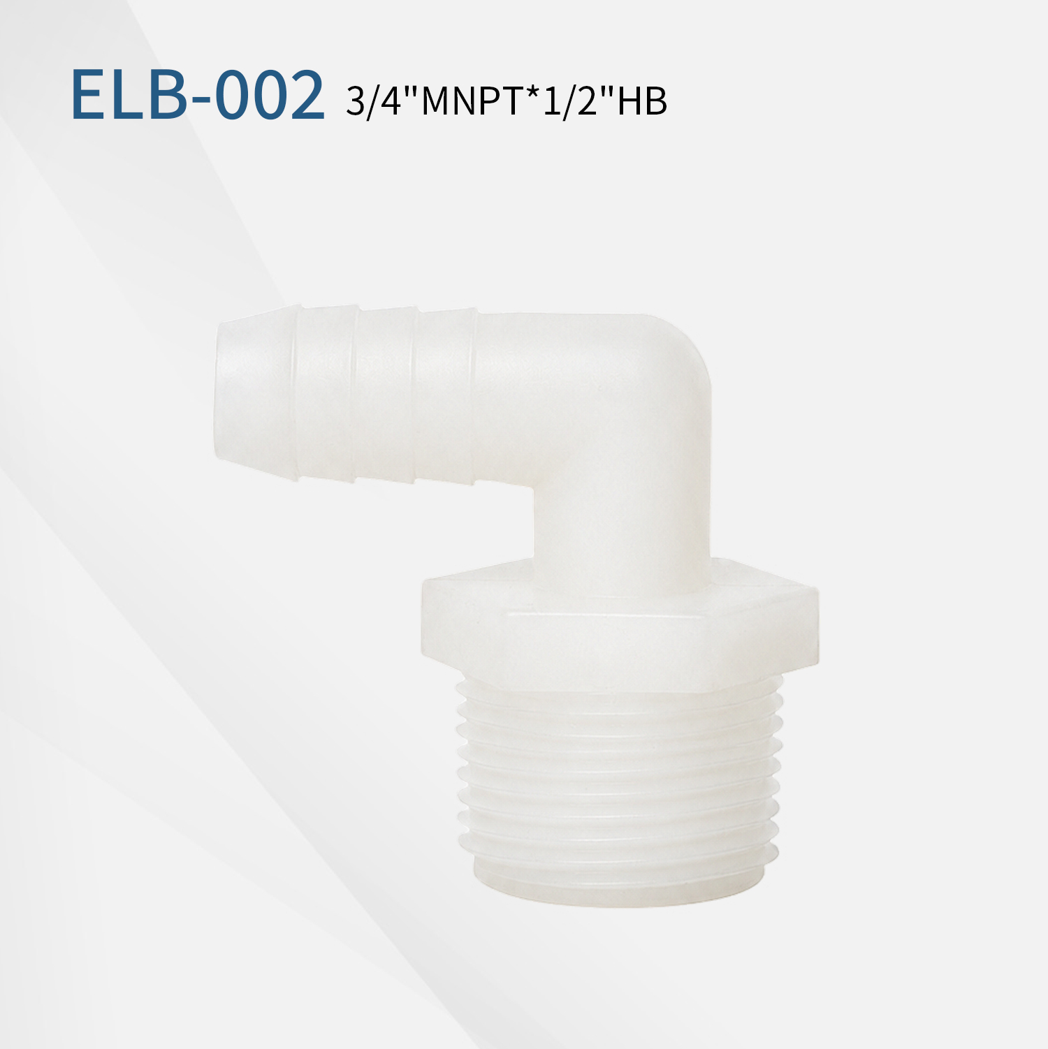 Black Nylon Elbow 3/4NPT Male Thread to 3/4" Hose Connector Threaded Pipe Elbow Barb Fittings