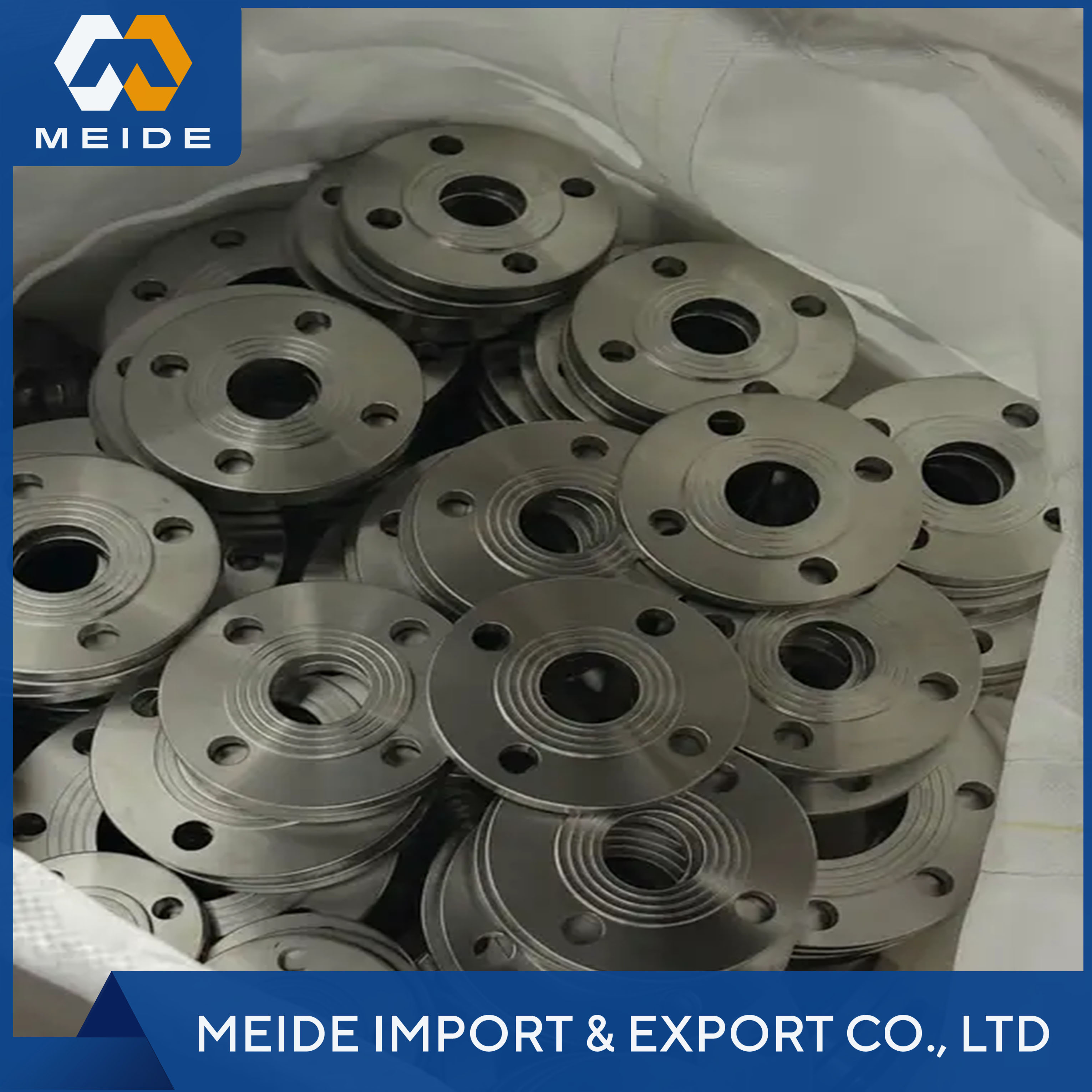 Meide Q355D Carbon Steel Forged Rings High-Strength Flanges | Precision Rolled Flaw Tested | OEM/ODM Industrial Use | Shandong
