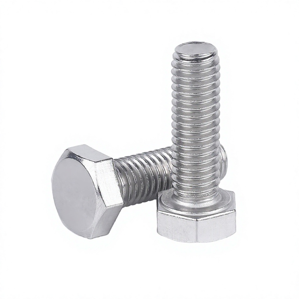 M8x1.25 DIN 933 Class 8.8 &amp; 10.9 Zinc Plated Stainless Steel 304 Full Thread Hex Head Bolts with Washers &amp; Nut Changjin Brand