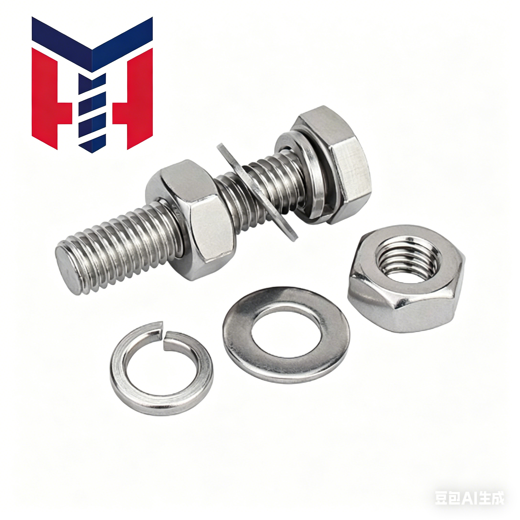 Imperial 5/16" Full Thread Hex Bolts 304 Stainless Steel Silvery Hexagon Head Class 10.9 &amp; 12.9 Grade Plain Finish Custom Sizes