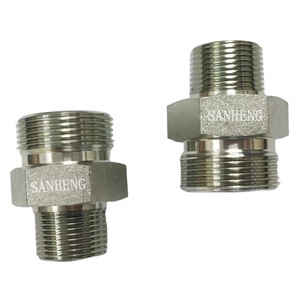Sanheng Metric NPT Male Threaded Straight Pipe Fittings Hydraulic Forged Adapter