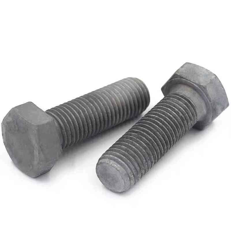 Hot Dip Galvanized ASME B18.2.1 A193 B7 Alloy Steel Heavy Hex Bolts M12 M16 M20 Fasteners for Steel Structure