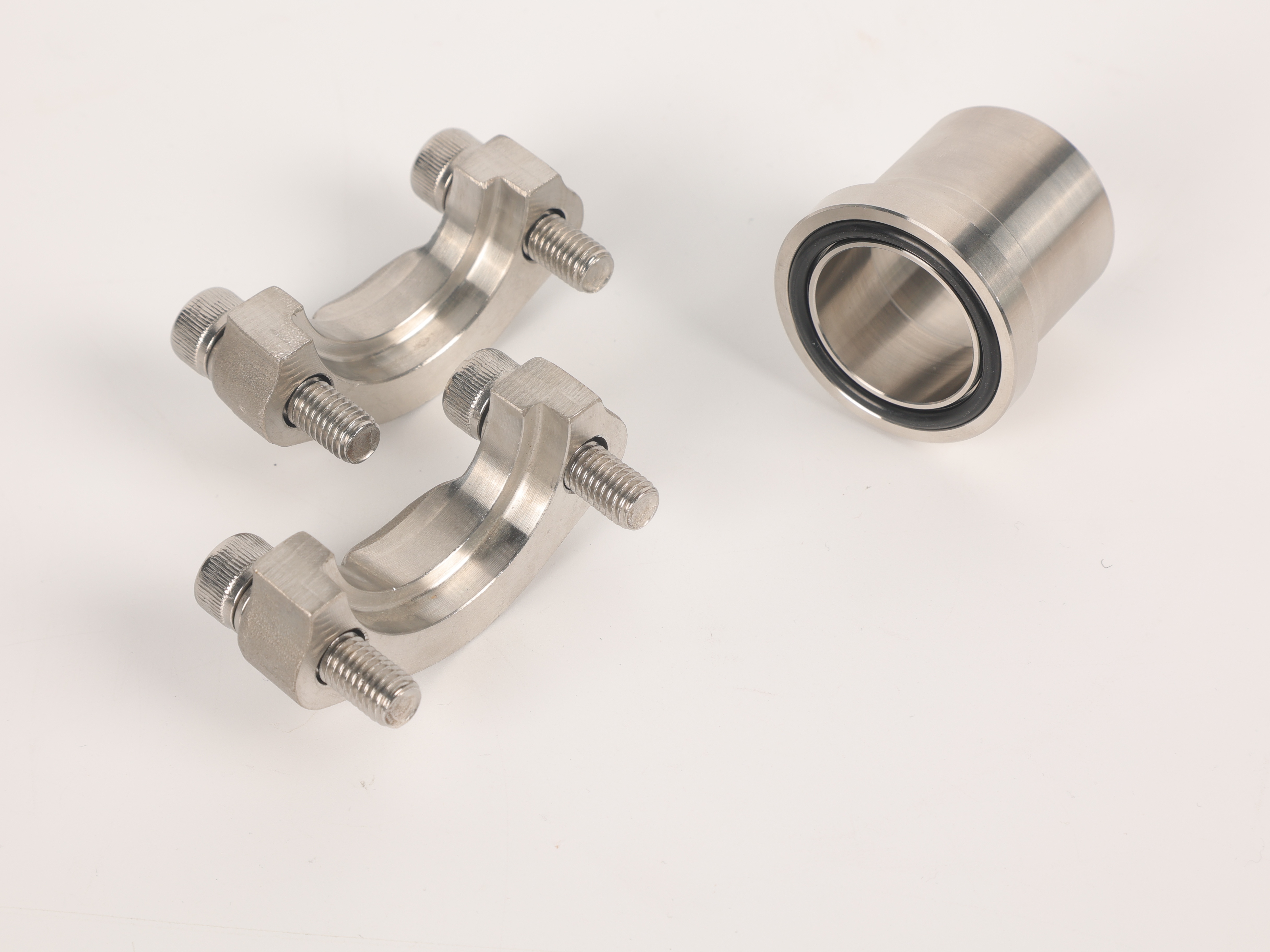 High Quality Brand New Yiming AFA304 Polished Stainless Steel Hydraulic Split Flange Precision Weld Neck Flange Customization