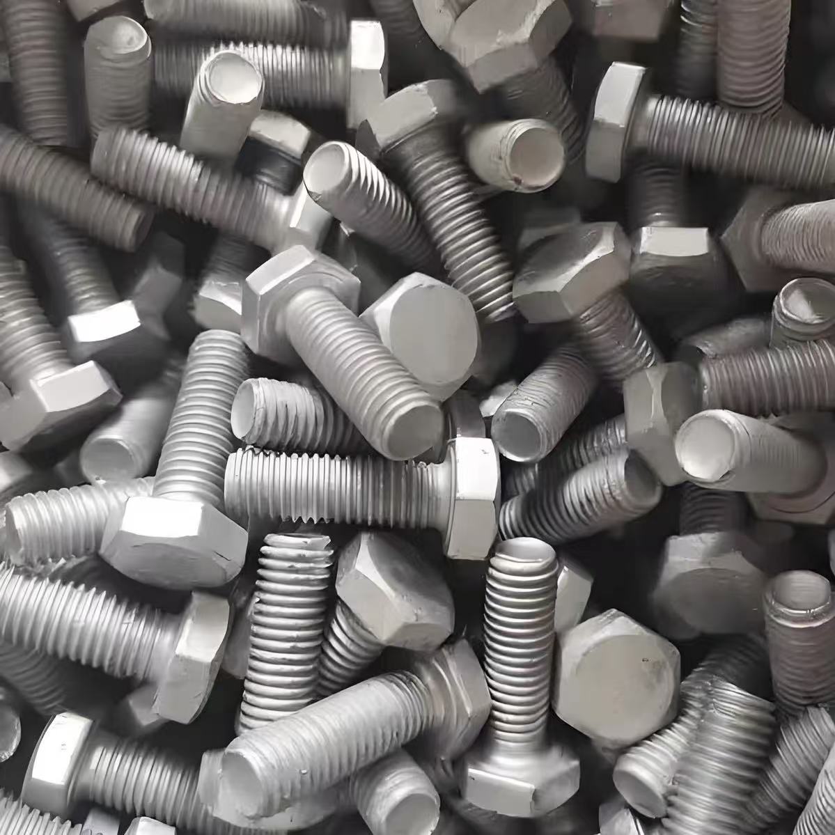 Hot Dip Galvanized ASME B18.2.1 A193 B7 Alloy Steel Heavy Hex Bolts M12 M16 M20 Fasteners for Steel Structure