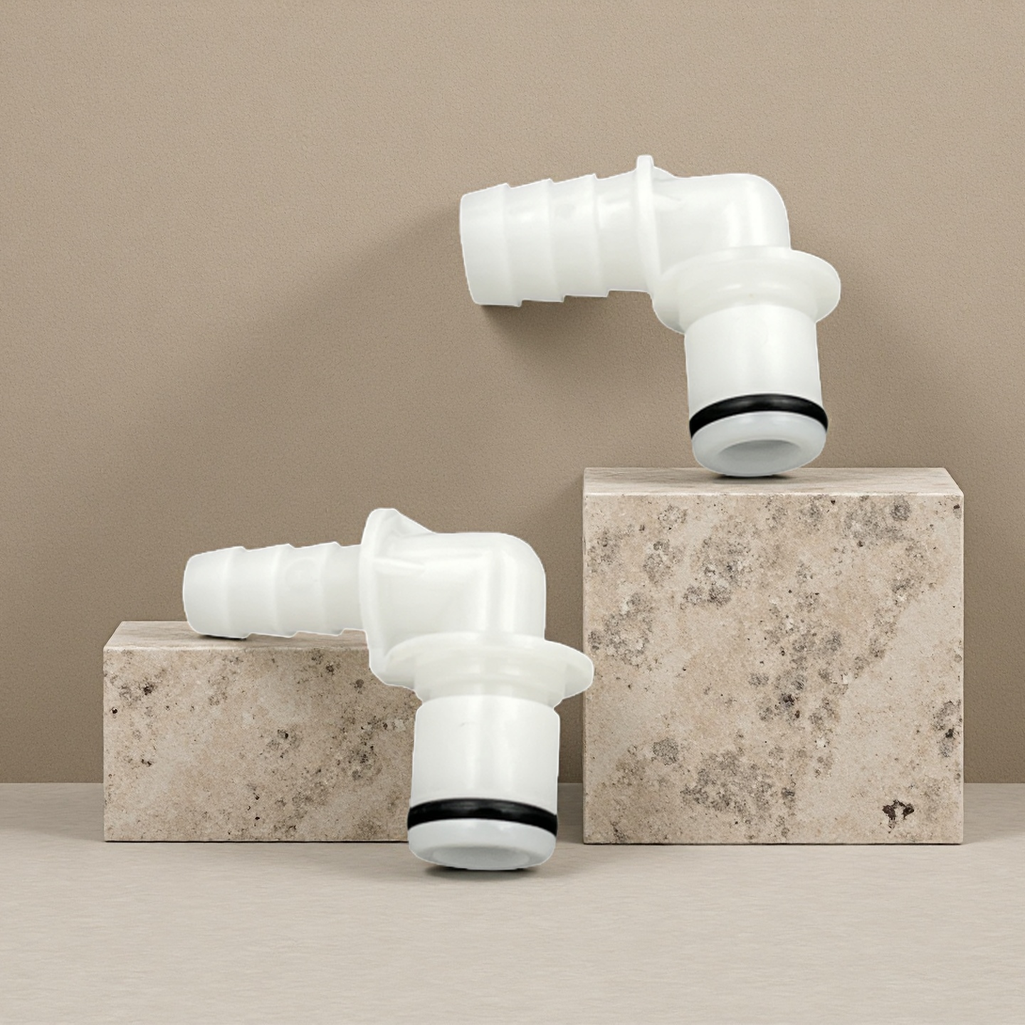 1/4'' 1/8'' 3/8'' 90 Degree Elbow Barbed Tube Fitting In-line Quick Coupling Male Insert POM Up To 120psi Liquids Pipe Fittings