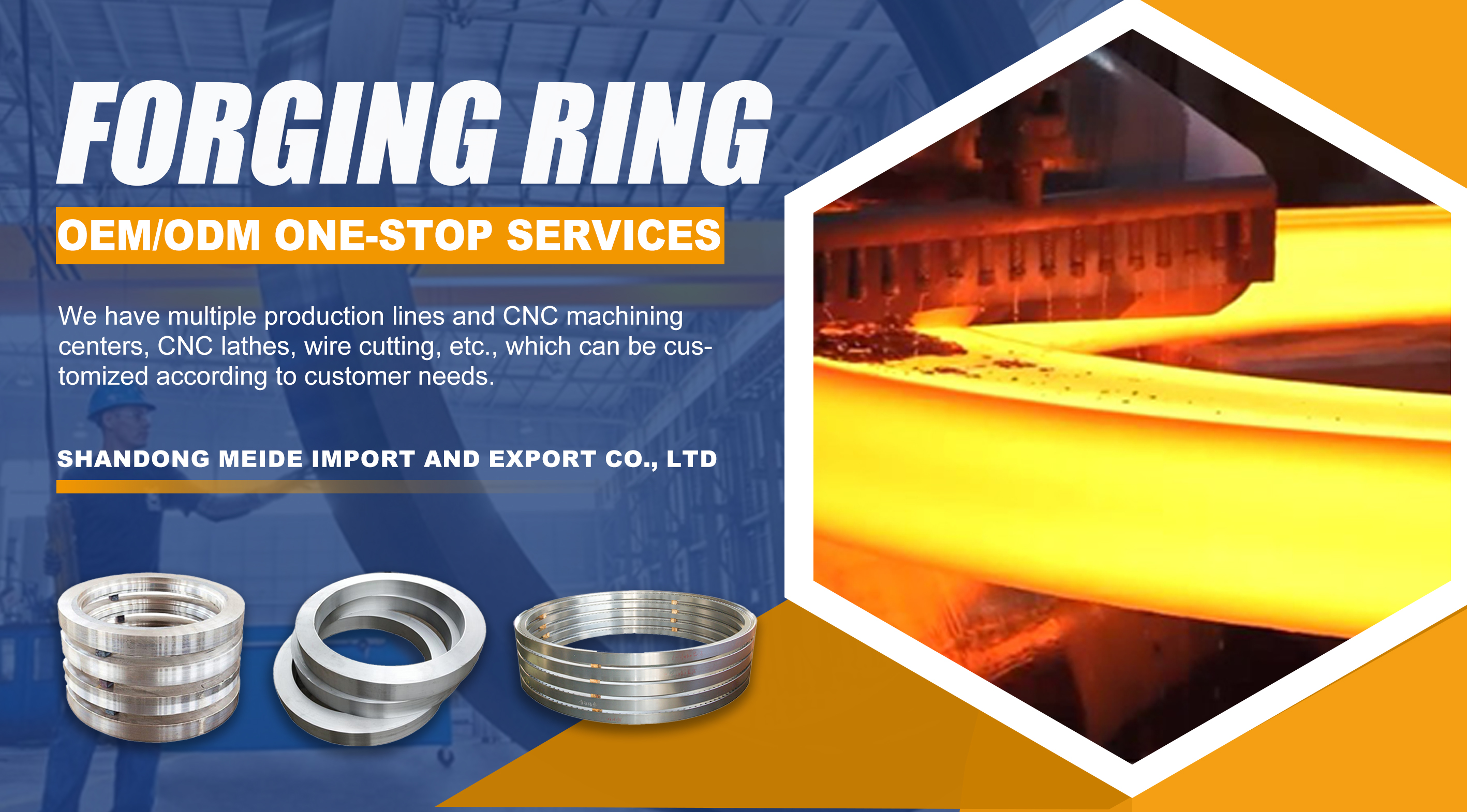 Forging Rings Production Banner