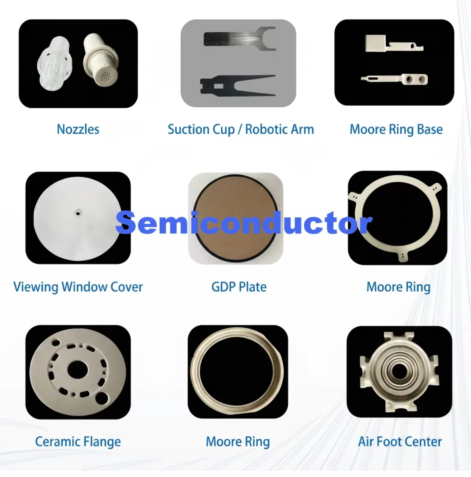 Alumina Ceramic Flange Plate Perforated Ceramic Flange Multi-hole Ceramic Mounting Ring Alumina Ceramic Flange Gasket