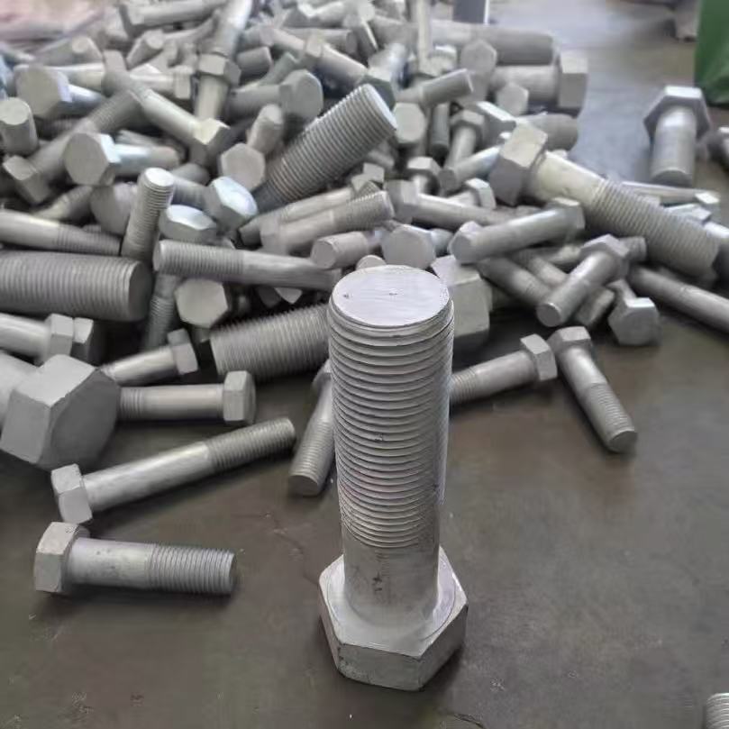 Hot Dip Galvanized ASME B18.2.1 A193 B7 Alloy Steel Heavy Hex Bolts M12 M16 M20 Fasteners for Steel Structure