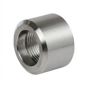 304 316L Stainless Steel Threaded Half Coupling Pipe Fitting for Industrial Piping