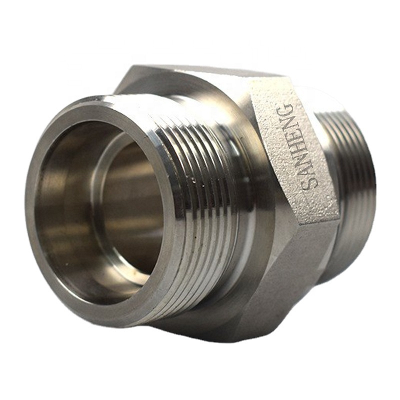 Male Hydraulic Forged Pipe Fittings Straight Adapter
