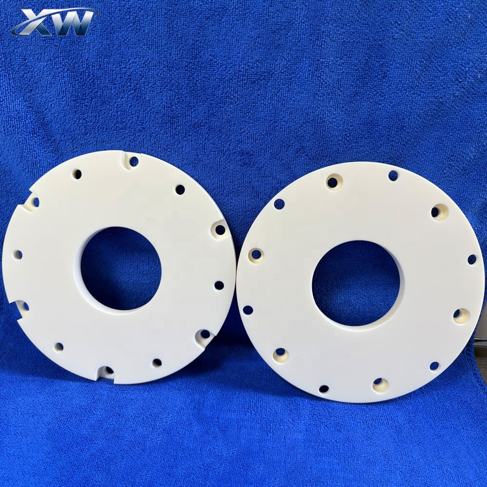 Alumina Ceramic Flange Plate Perforated Ceramic Flange Multi-hole Ceramic Mounting Ring Alumina Ceramic Flange Gasket