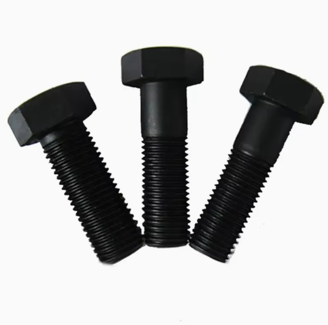 Grade 8.8 10.9 12.9 Black Heavy Hexagonal Hex Head Bolts M10 M12 M16 M20 Carbon Steel Alloy Bolts and Nuts