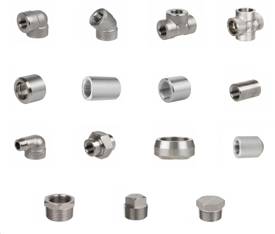 304 316L Stainless Steel Threaded Half Coupling Pipe Fitting for Industrial Piping