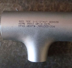 ASME B16.9 Stainless Steel Equal Tee