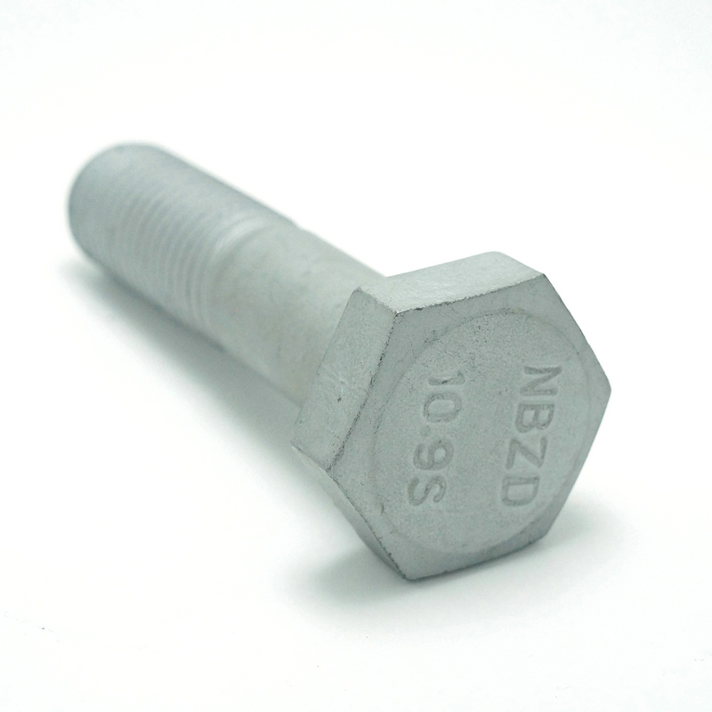 Galvanized/Plain Steel Hex Bolts DIN933 M4-M24 8.8 Grade for Door & Roof Applications