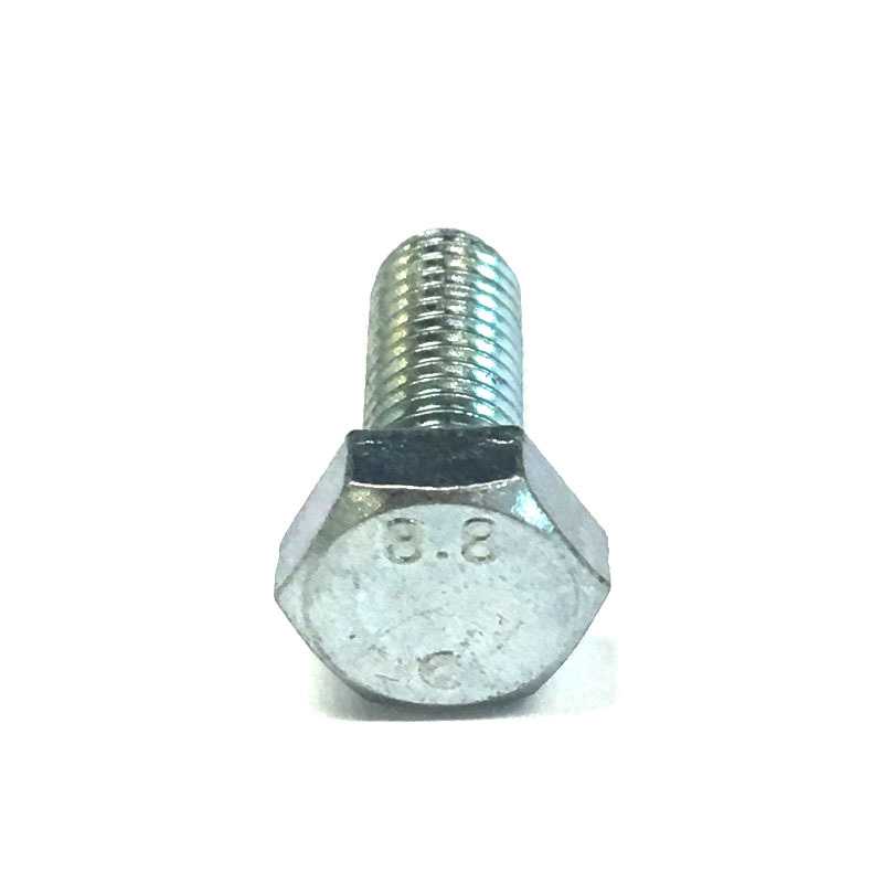Galvanized/Plain Steel Hex Bolts DIN933 M4-M24 8.8 Grade for Door & Roof Applications
