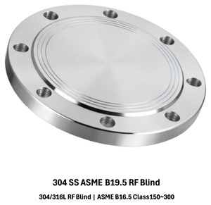 ASME B16.5 RF Blind Flange 304 316L Stainless Steel