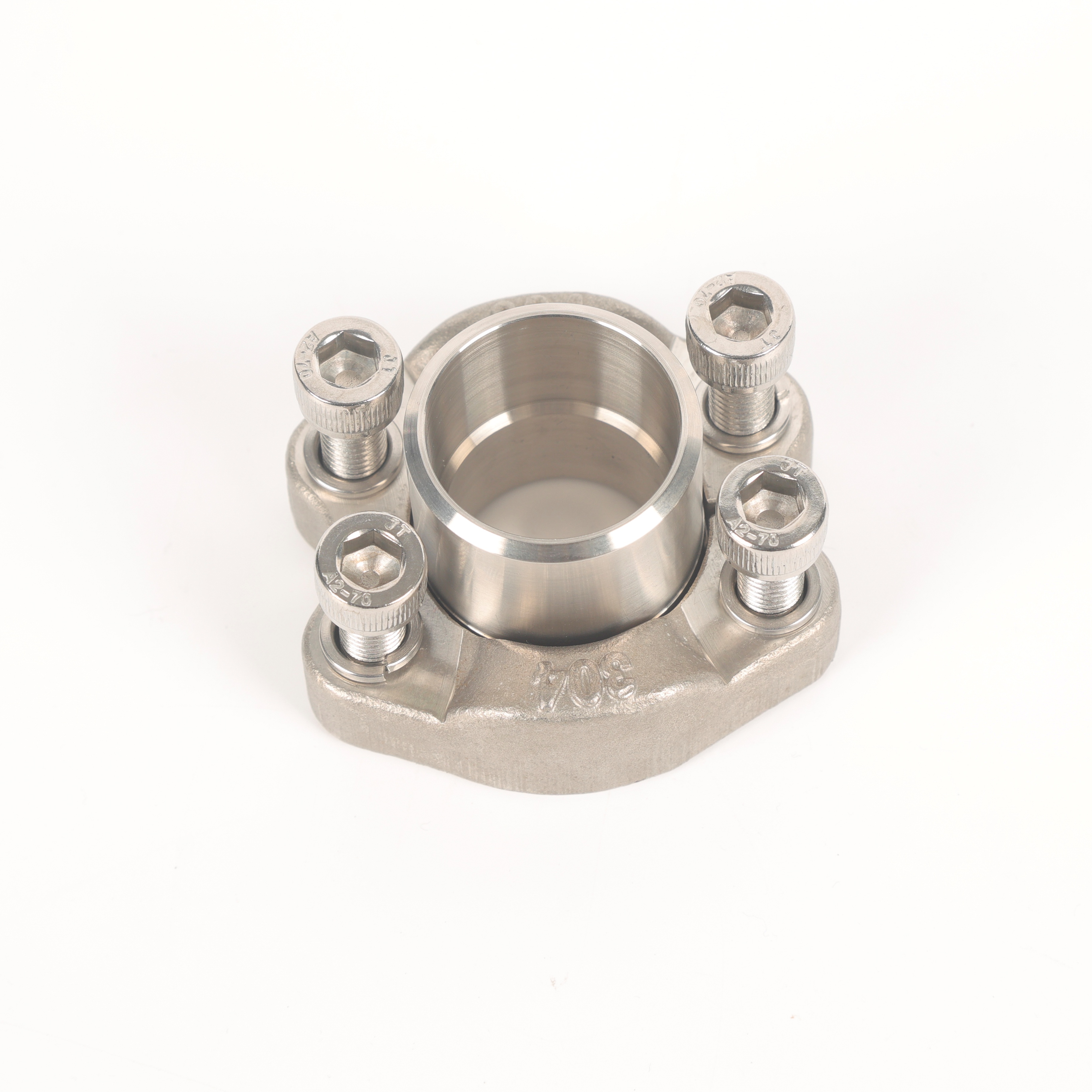 High Quality Brand New Yiming AFA304 Polished Stainless Steel Hydraulic Split Flange Precision Weld Neck Flange Customization