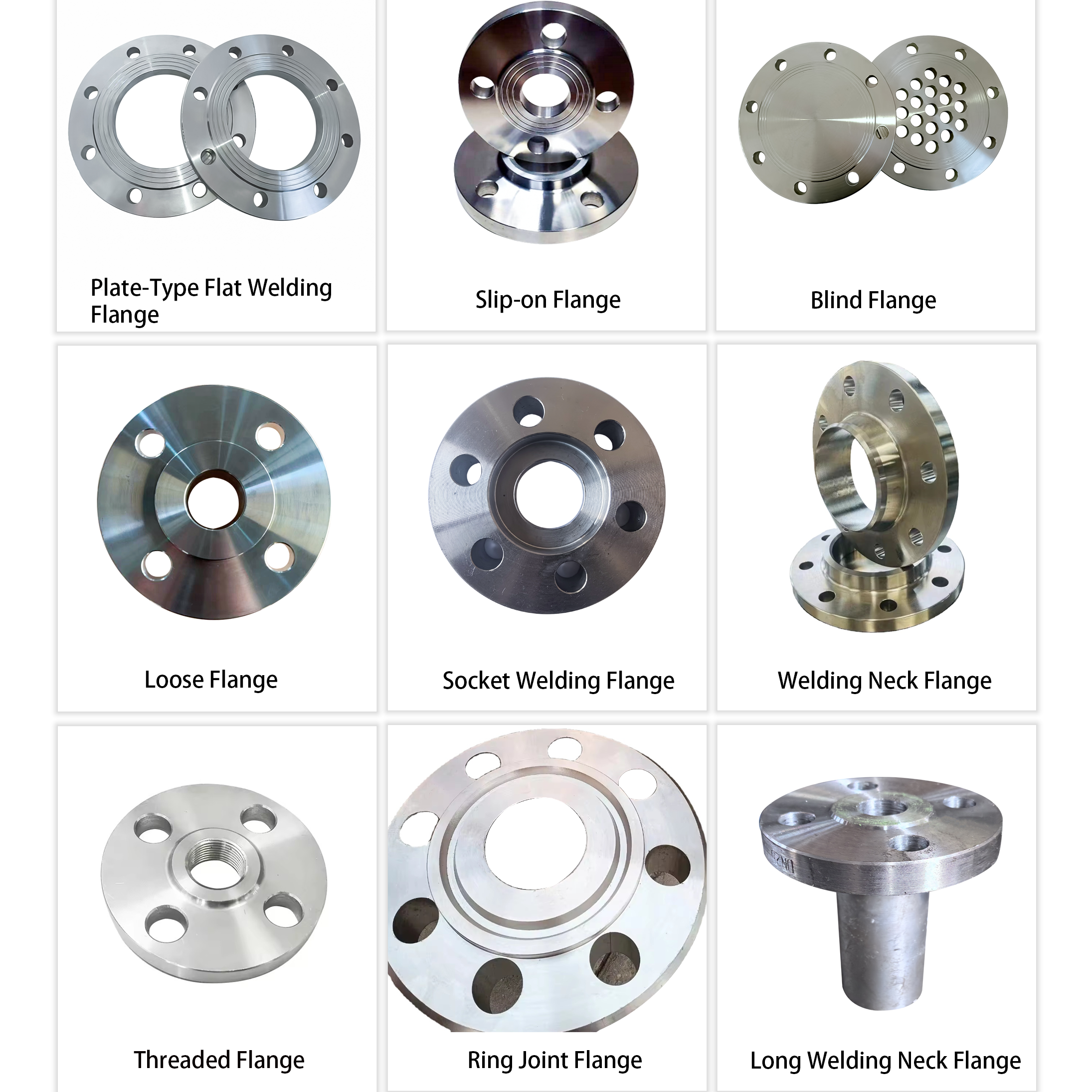Asme B16.5 Weld Neck Flange Sch40 Stainless Steel Alloy Ansi Jis Din Iso Gb Forged A182 F316l Wn Flange