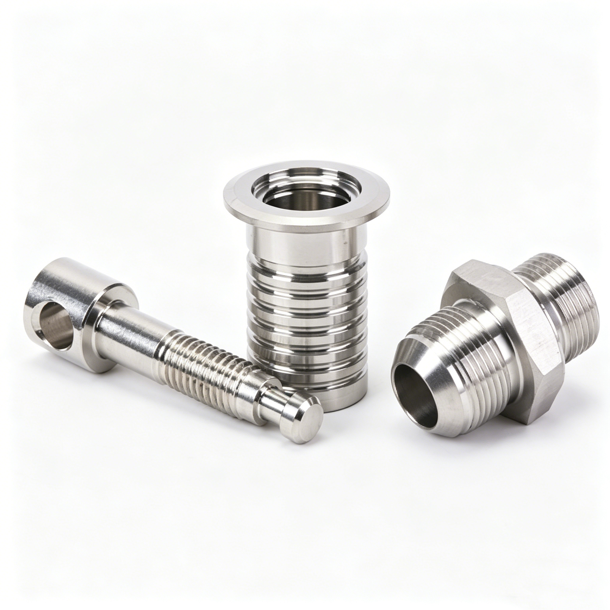 OEM/ODM Custom CNC Machined Brass Fittings with Broaching Custom Thread Size &amp; Finish Connectors for Hydraulic Applications