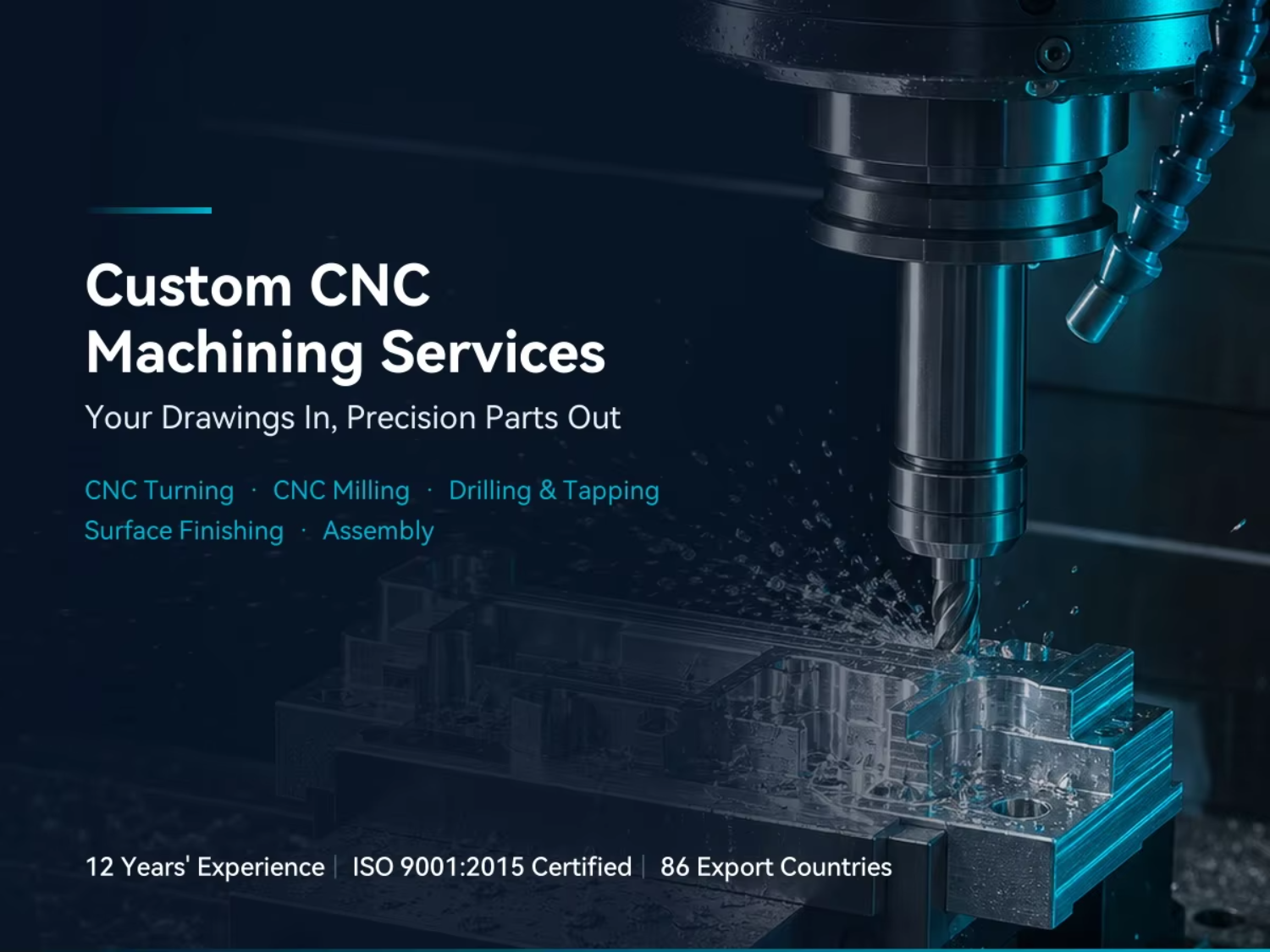 Precision CNC Milling Parts With Tapping And Threading Service For Threaded Metal Fittings Per Customer Drawings