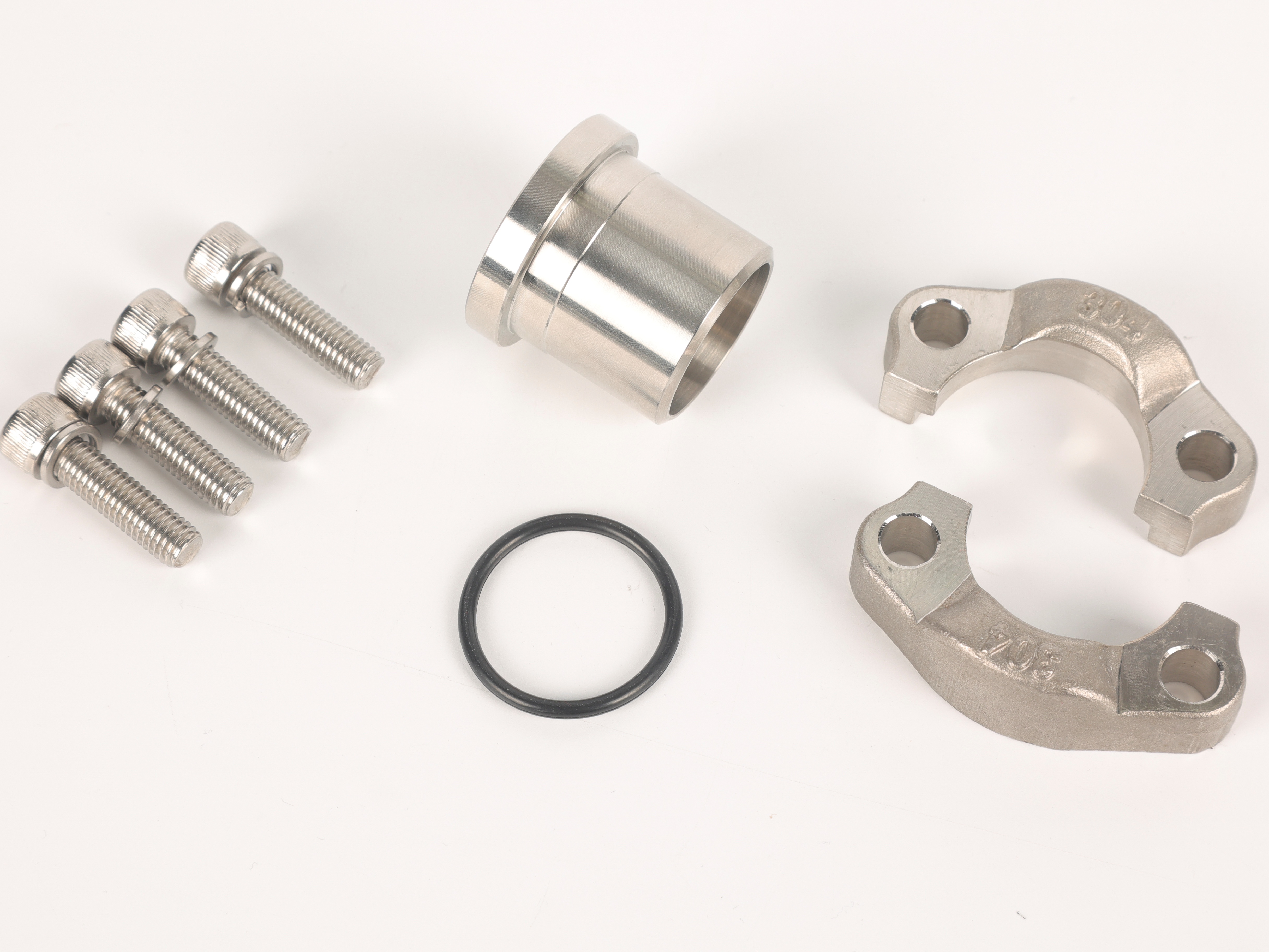 High Quality Brand New Yiming AFA304 Polished Stainless Steel Hydraulic Split Flange Precision Weld Neck Flange Customization