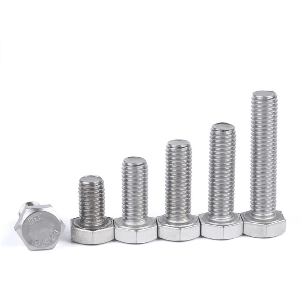 Stainless Steel Long Heavy DIN933 Hex Bolt M4-M20 Plain Finish