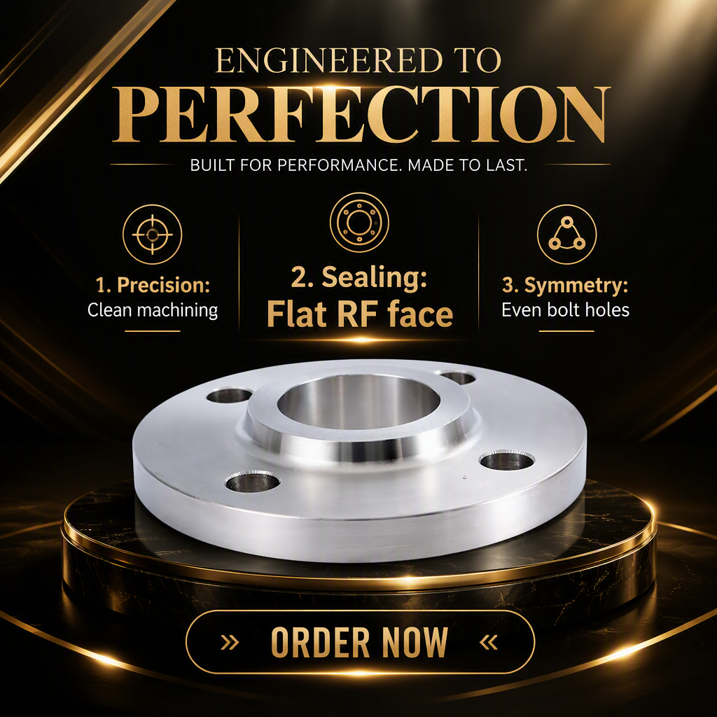 Carbon Steel A105 Weld Neck Flange ANSI B16.5 Class 300 RF Pipeline Flange for Power Industry