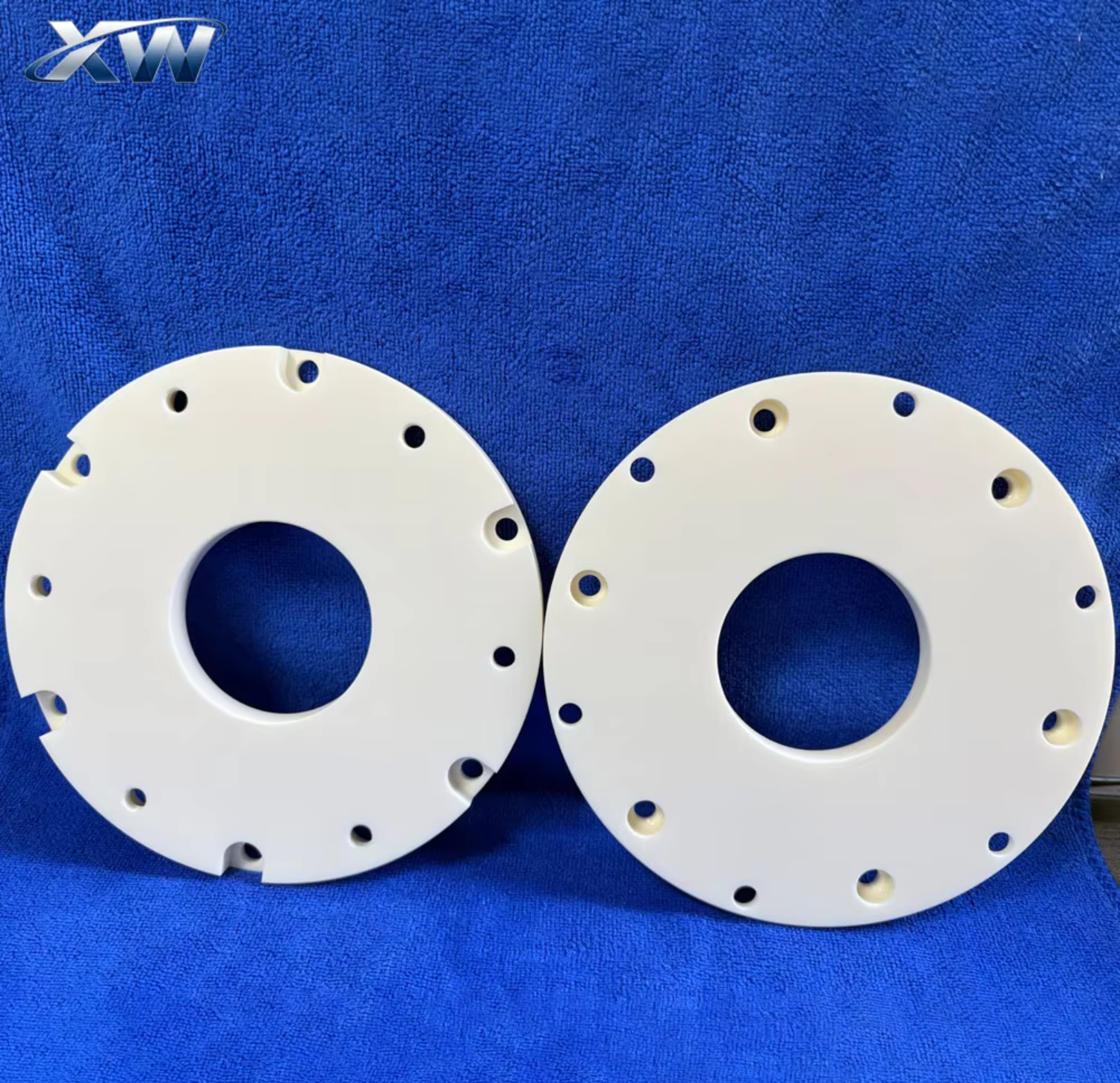 Alumina Ceramic Flange Plate Perforated Ceramic Flange Multi-hole Ceramic Mounting Ring Alumina Ceramic Flange Gasket