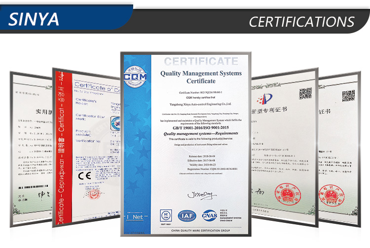 ISO9001 and CE Certifications