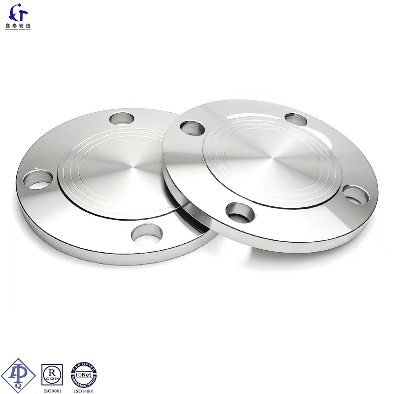 304 Stainless Steel Class 150 3 Inch Flange ANSI B16.5 4 Hole Forged Blind Flange Oil Gas Pipeline Fittings XT Brand ISO