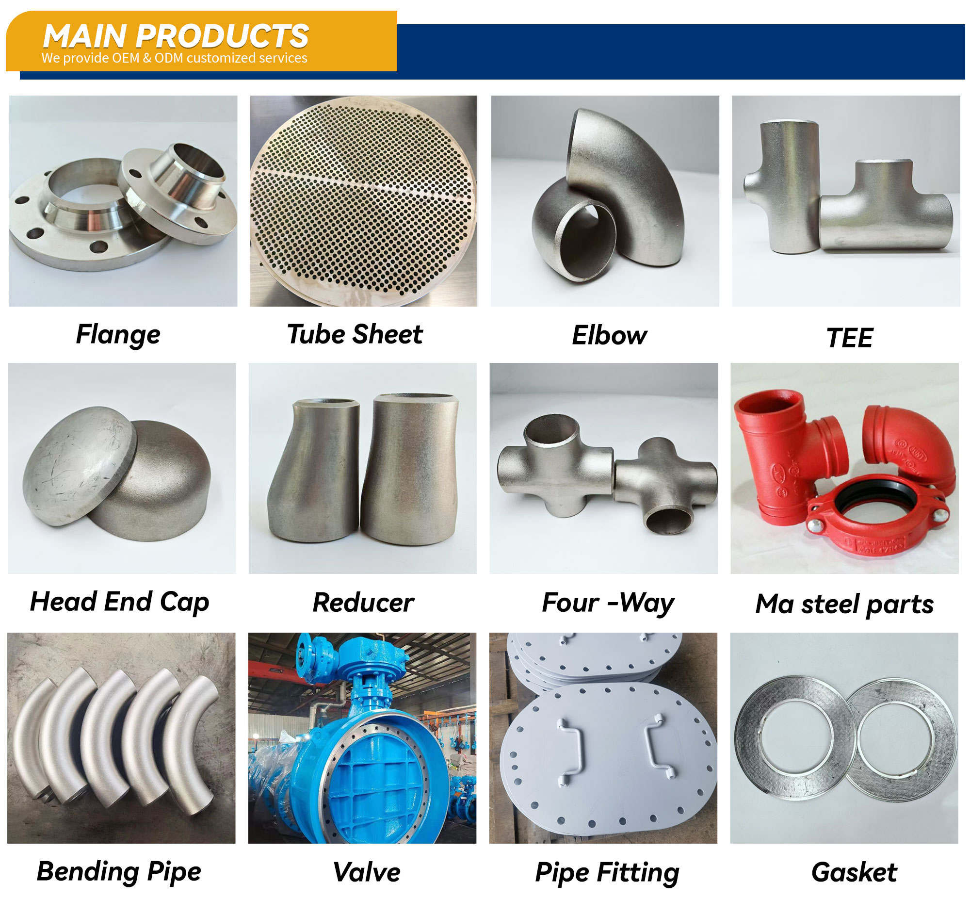 Product Categories Range