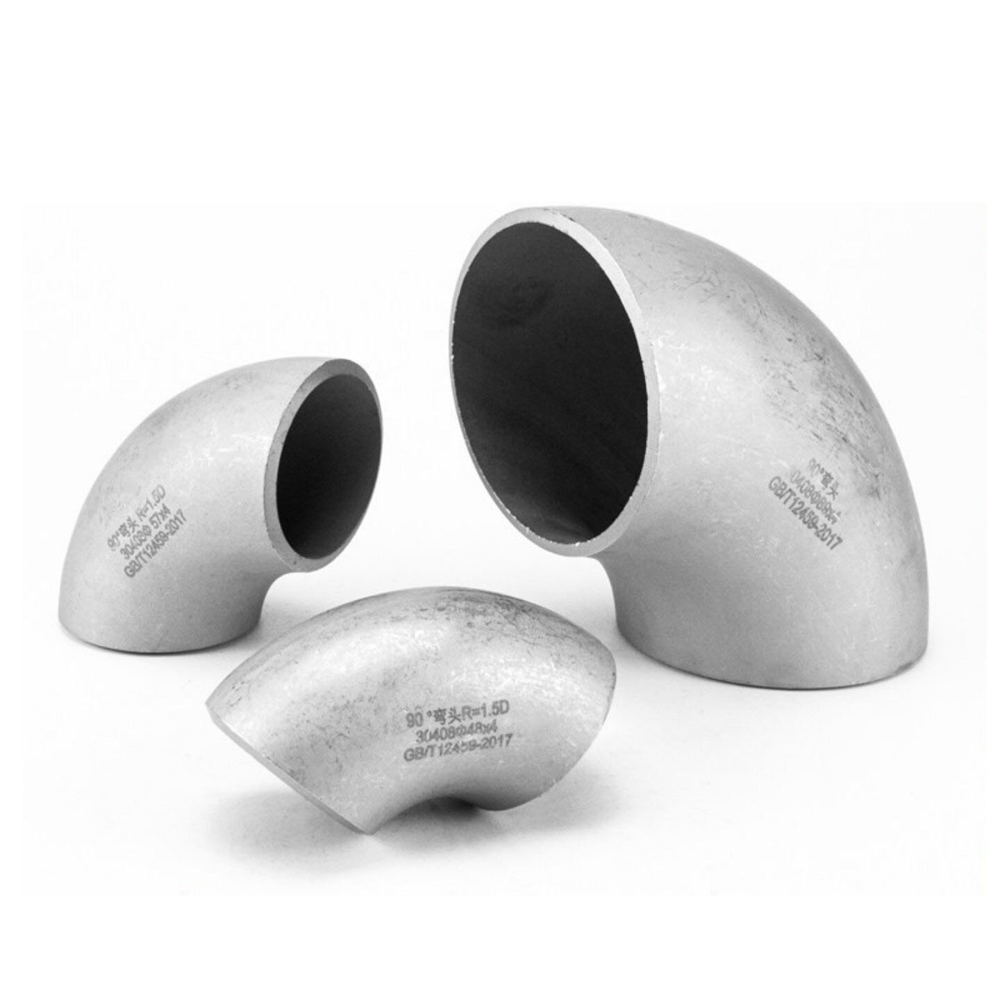 Industrial-Grade 304 Stainless Steel 90-Degree 1.5D Seamless Pressed Butt-Weld Elbow (Compliant with National Standards)