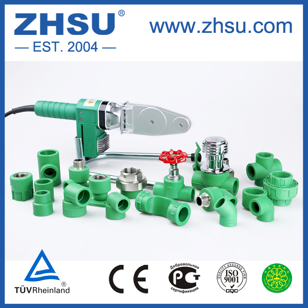 ZHSU PN25 Male Union Socket Coupling 20mm PPR Pipe Fitting with Weld Connection for Plumbing Model Number Head