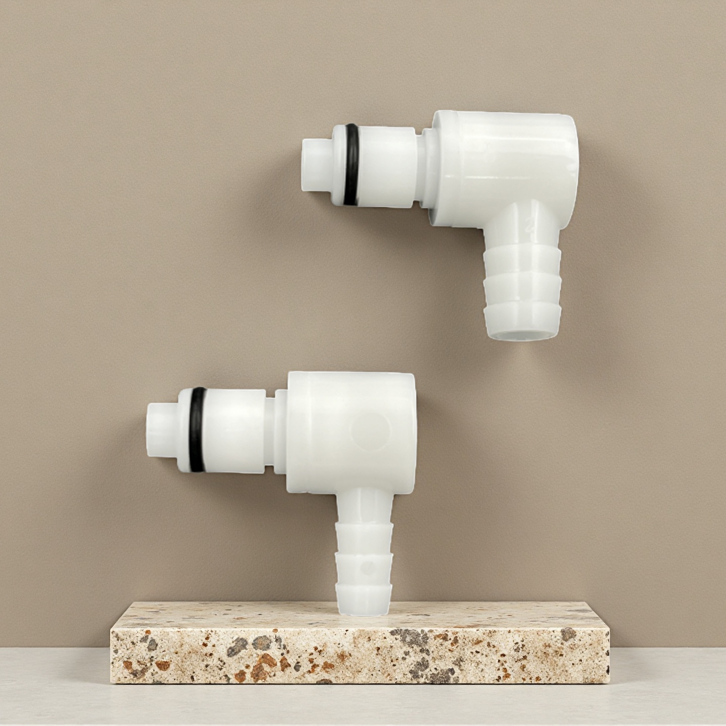 1/4'' 1/8'' 3/8'' 90 Degree Elbow Barbed Tube Fitting In-line Quick Coupling Male Insert POM Up To 120psi Liquids Pipe Fittings