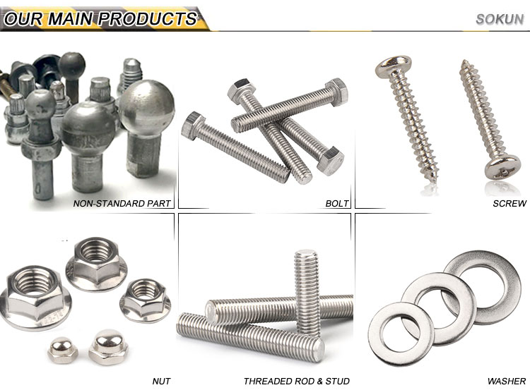 Galvanized/Plain Steel Hex Bolts DIN933 M4-M24 8.8 Grade for Door & Roof Applications